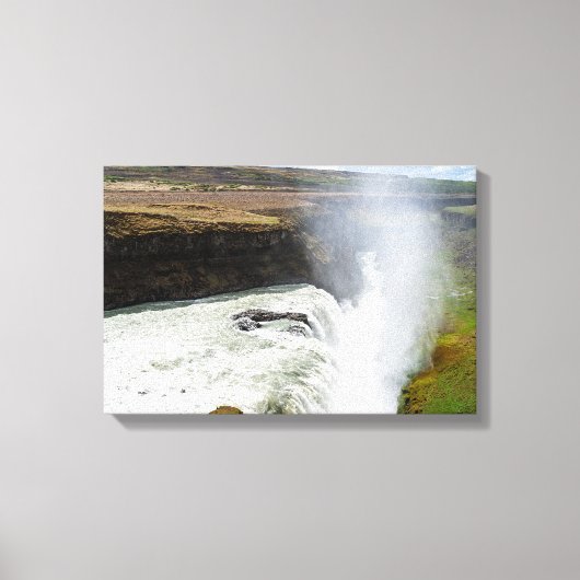 Toile Cascade de Gullfoss - Sud-Ouest de l'Islande (Recto)