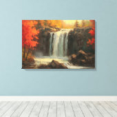 Toile Cascade de l'automne Sunset Fine Art (Insitu (Plancher de Bois))