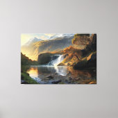 Toile Cascade de Lumière Dorée (Recto)