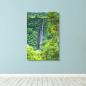 Toile Cascade de Papapapaitai dans la jungle (Insitu (Plancher de Bois))