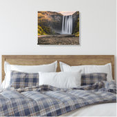 Toile Cascade de Skogafoss au lever du soleil du matin (Insitu(Chambre))