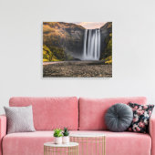 Toile Cascade de Skogafoss au lever du soleil du matin (Insitu(Salon))