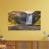 Toile Cascade de Skogafoss au lever du soleil du matin (Insitu(Salon))