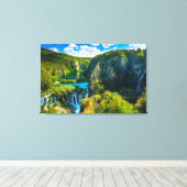 Toile Cascade élégante, Croatie (Insitu (Plancher de Bois))
