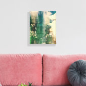 Toile Cascade En Forêt Peinture D'Art Abstrait Originale (Insitu(Salon))