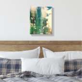 Toile Cascade En Forêt Peinture D'Art Abstrait Originale (Insitu(Chambre))