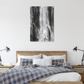 Toile Cascade majestueuse Boka, Slovénie noir et blanc (Insitu(Chambre))