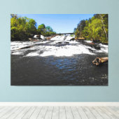 Toile Cascade Majestueuse Sous Le Pont (Insitu (Plancher de Bois))