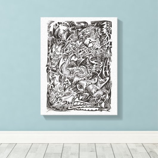 Toile Cascade mentale (Insitu (Plancher de Bois))