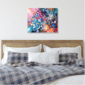 Toile "Cascade Mirage" Paysage d'art abstrait coloré (Insitu(Chambre))