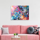 Toile "Cascade Mirage" Paysage d'art abstrait coloré (Insitu(Salon))