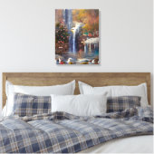 Toile Cascade - Peinture Abstraite colorée Prin (Insitu(Chambre))
