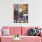 Toile Cascade - Peinture Abstraite colorée Prin (Insitu(Salon))