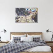 Toile Cascade Plage de Porthmeor St Ives (Insitu(Chambre))