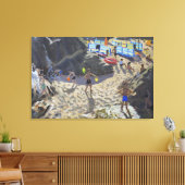 Toile Cascade Plage de Porthmeor St Ives (Insitu(Salon))