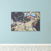 Toile Cascade Plage de Porthmeor St Ives (Insitu (Plancher de Bois))