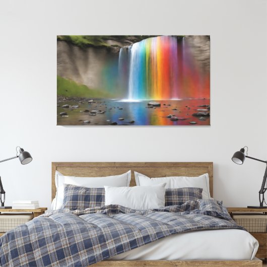 Toile Cascade Rainbow (Insitu(Chambre))