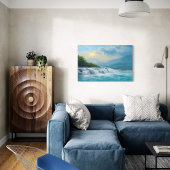 Toile Cascade tourbillonnante - Paysage paisible