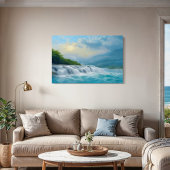 Toile Cascade tourbillonnante - Paysage paisible