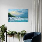 Toile Cascade tourbillonnante - Paysage paisible