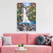 Toile Cascades Aiguille de laine Felting Art Imprimer (Insitu(Salon))