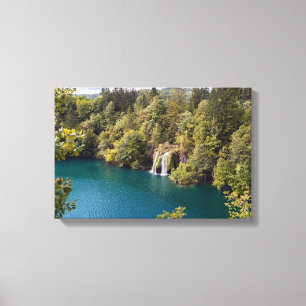 Toile Cascades dans le parc national de Plitvice - Croat