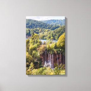 Toile Cascades dans le parc national de Plitvice - Croat