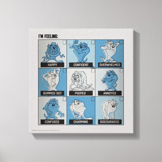 Toile Case à cocher Émotion TAZ™ (Recto)