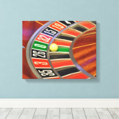 Toile casino roulette ball numéro zéro jeu (Insitu (Plancher de Bois))