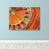 Toile casino roulette ball numéro zéro jeu (Insitu (Plancher de Bois))