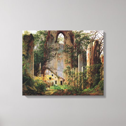 Toile Caspar David Friedrich Monastère Ruines Eldena (Recto)