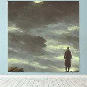 Toile Caspar Friedrich errer au-dessus de la mer de brou (Insitu (Plancher de Bois))