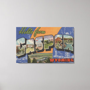 Toile Casper, Wyoming - grandes scènes de lettre