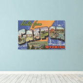 Toile Casper, Wyoming - Scènes de grandes lettres (Insitu (Plancher de Bois))