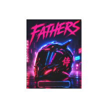 Toile Casque de Motard Cyberpunk Père