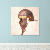 Toile Casque militaire romain antique (Insitu (Plancher de Bois))