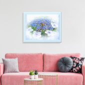 Toile Casquette de dentelle bleue Hydrangea Fleurs (Insitu(Salon))