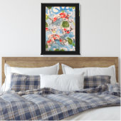 Toile Casquette d'impression japonais Koi 18x24 (Insitu(Chambre))