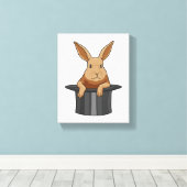 Toile Casquette magicien lapin (Insitu (Plancher de Bois))