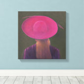 Toile Casquette rose 2014 (Insitu (Plancher de Bois))