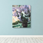 Toile Cassatt's "Lilacs in a Window" (Insitu (Plancher de Bois))