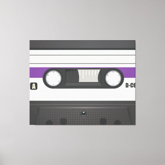 Toile Cassette Audio - Violet (Recto)