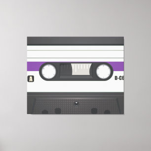 Toile Cassette Audio - Violet
