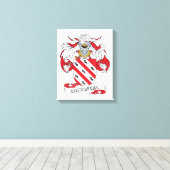 Toile Castaneda Family Crest (Insitu (Plancher de Bois))