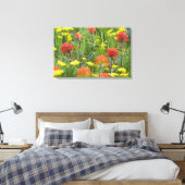 Toile Castilleja et biscuitroot fleurs sauvages (Insitu(Chambre))