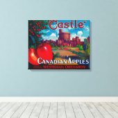 Toile Castle Apple Étiquette - Westbank B.C. Canada (Insitu (Plancher de Bois))
