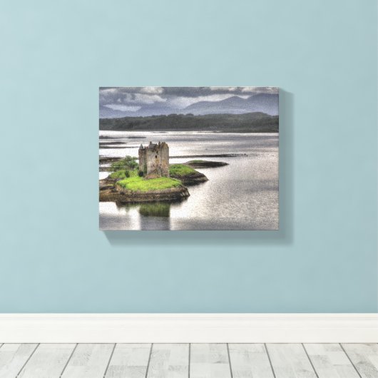 Toile Castle Stalker Appin Argyll Écosse (Insitu (Plancher de Bois))