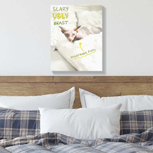 Toile Cat effrayant (Insitu(Chambre))