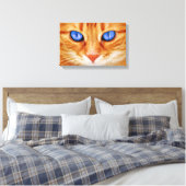 Toile Cat Eyes Face Tigre Rouge (Insitu(Chambre))