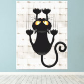 Toile Cat Falling down fun dessin personnage (Insitu (Plancher de Bois))